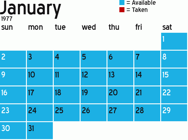 Missionary Dinner Calendar