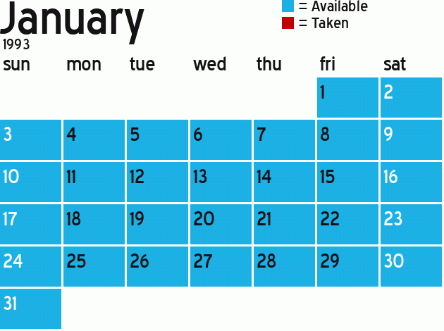 Missionary Dinner Calendar