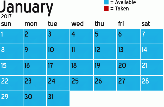 Missionary Dinner Calendar