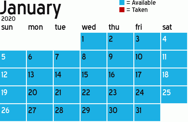 Missionary Dinner Calendar