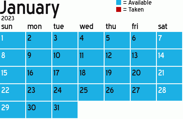 Missionary Dinner Calendar