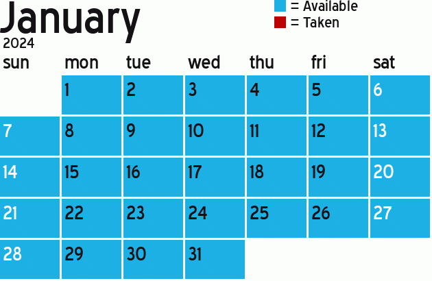 Missionary Dinner Calendar