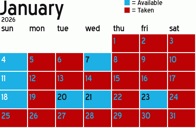 Missionary Dinner Calendar