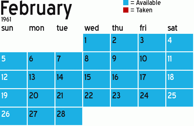 Missionary Dinner Calendar