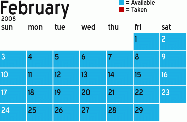 Missionary Dinner Calendar