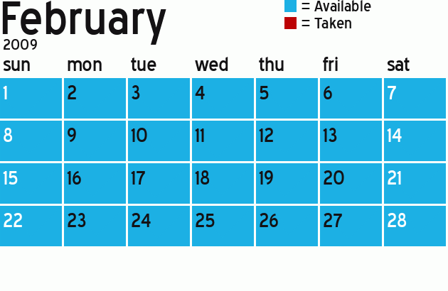 Missionary Dinner Calendar