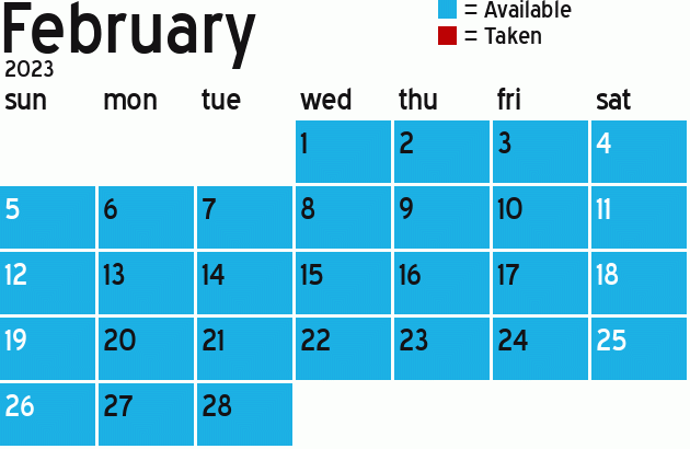 Missionary Dinner Calendar