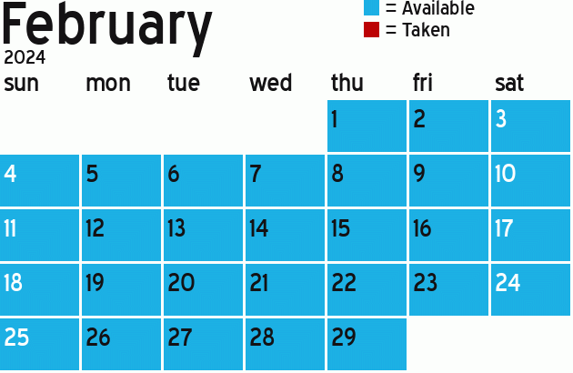 Missionary Dinner Calendar