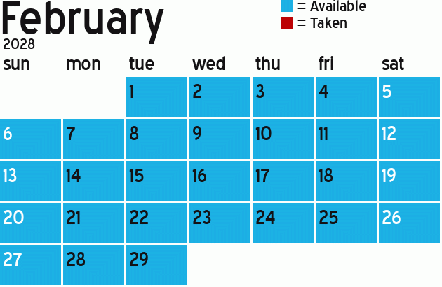 Missionary Dinner Calendar