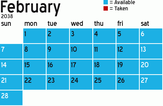 Missionary Dinner Calendar
