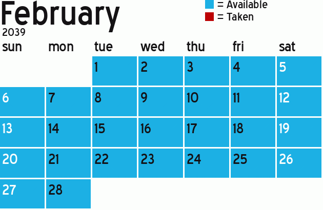Missionary Dinner Calendar