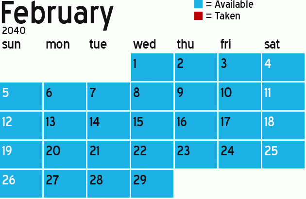 Missionary Dinner Calendar