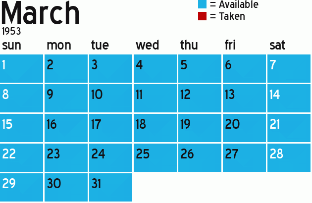 Missionary Dinner Calendar