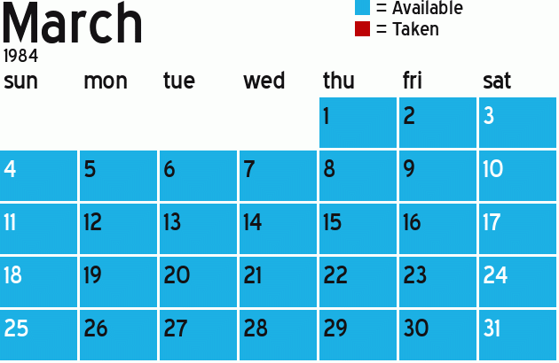 Missionary Dinner Calendar