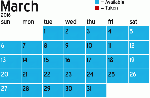 Missionary Dinner Calendar