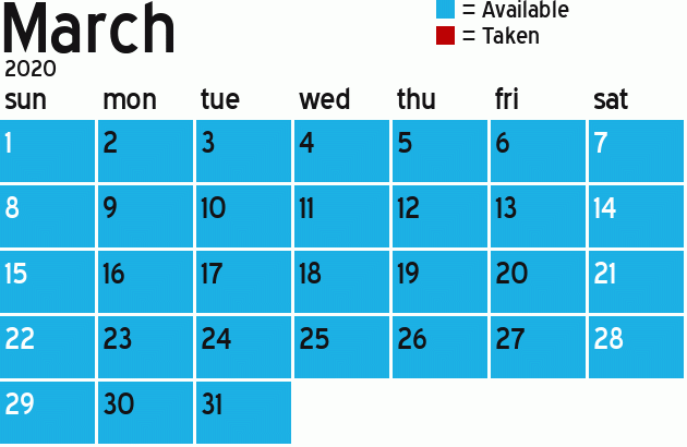Missionary Dinner Calendar