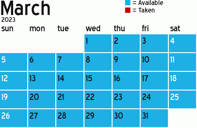 Missionary Dinner Calendar