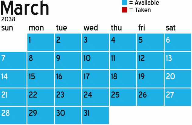 Missionary Dinner Calendar