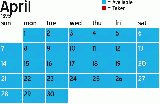 Missionary Dinner Calendar