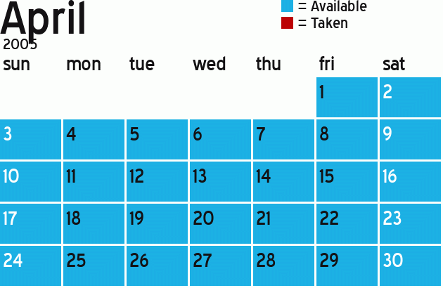 Missionary Dinner Calendar