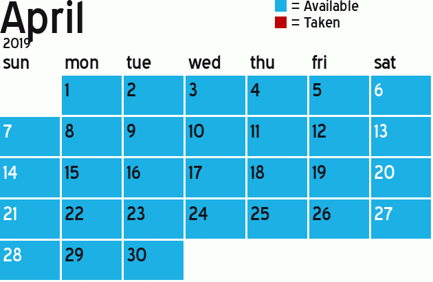 Missionary Dinner Calendar