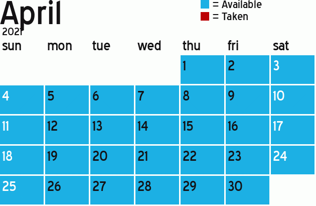 Missionary Dinner Calendar