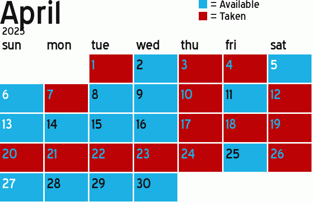 Missionary Dinner Calendar