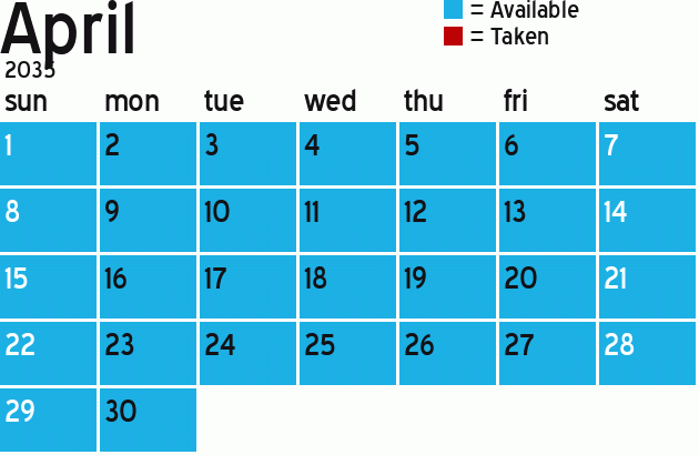 Missionary Dinner Calendar