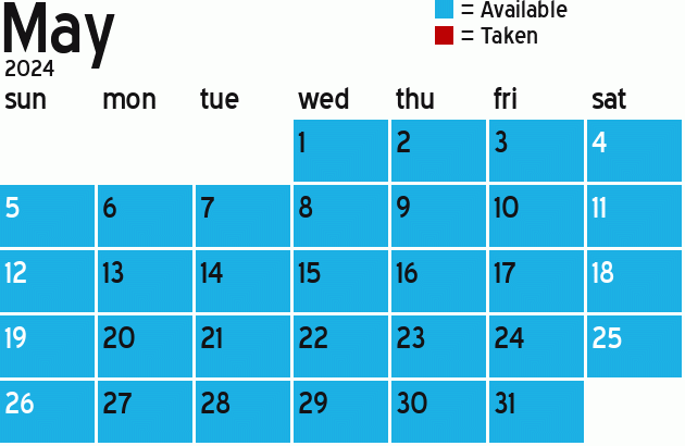 Missionary Dinner Calendar