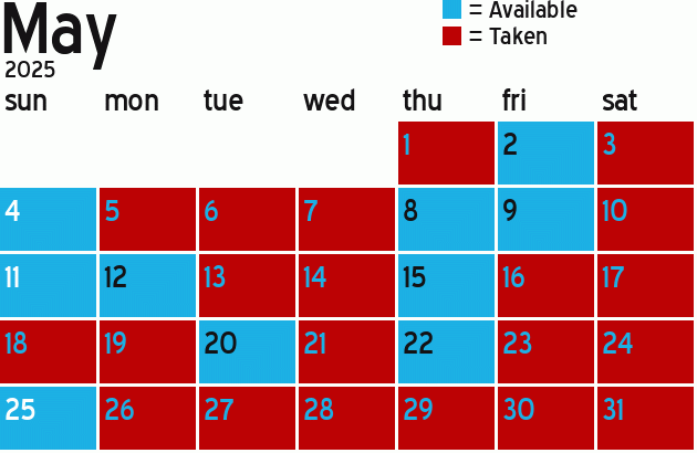 Missionary Dinner Calendar