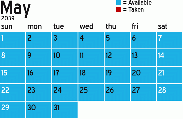 Missionary Dinner Calendar