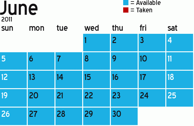 Missionary Dinner Calendar