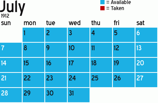 Missionary Dinner Calendar