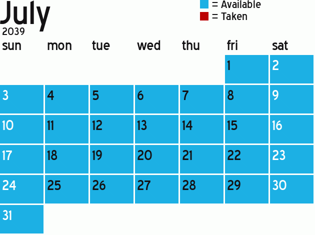 Missionary Dinner Calendar