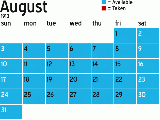 Missionary Dinner Calendar