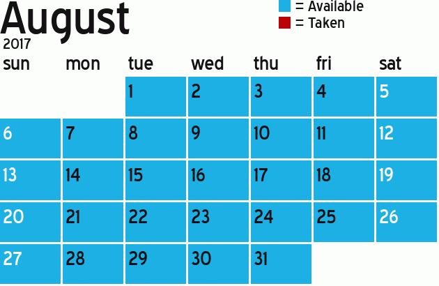 Missionary Dinner Calendar