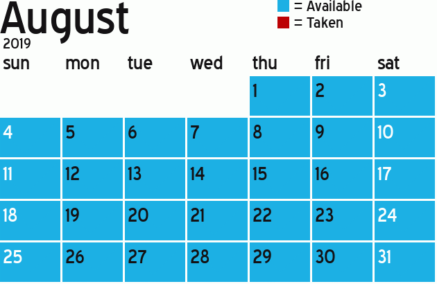 Missionary Dinner Calendar