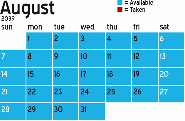 Missionary Dinner Calendar