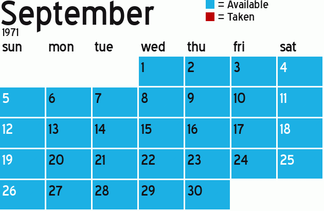 Missionary Dinner Calendar
