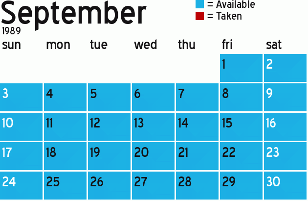 Missionary Dinner Calendar