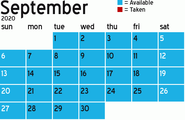 Missionary Dinner Calendar