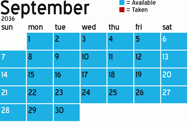 Missionary Dinner Calendar