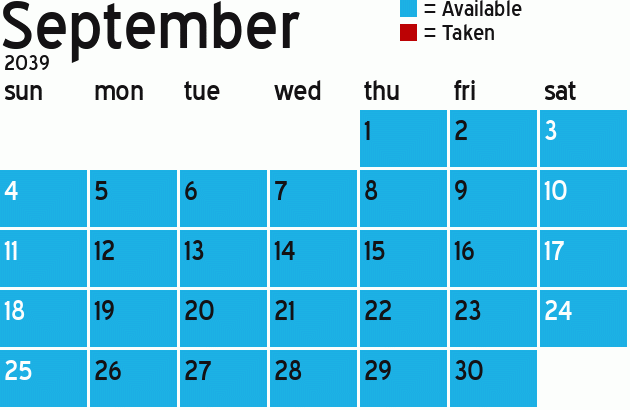 Missionary Dinner Calendar