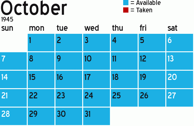 Missionary Dinner Calendar