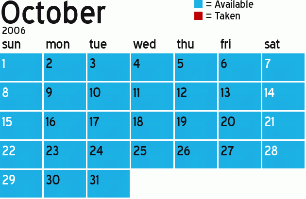 Missionary Dinner Calendar