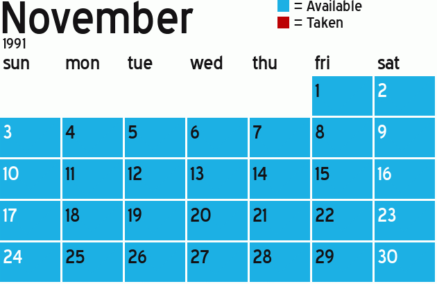 Missionary Dinner Calendar