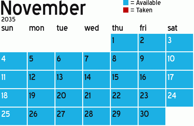 Missionary Dinner Calendar