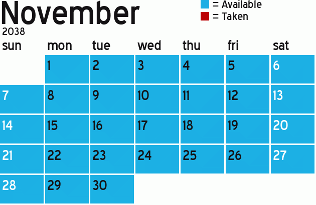 Missionary Dinner Calendar