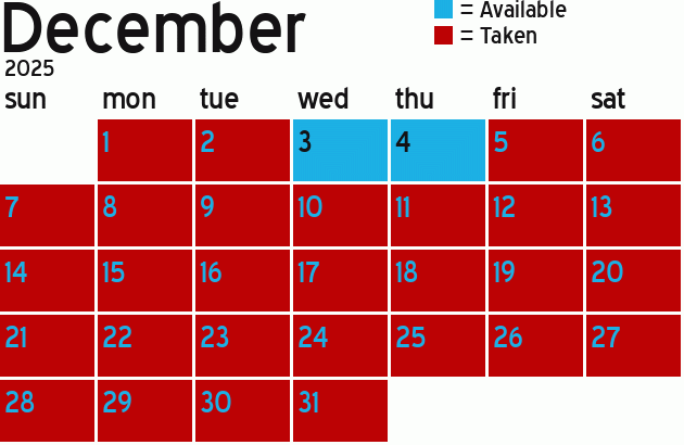 Missionary Dinner Calendar