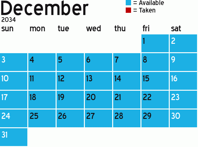 Missionary Dinner Calendar